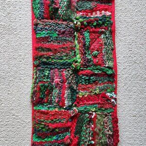 Handmade Christmas wall hanging art.